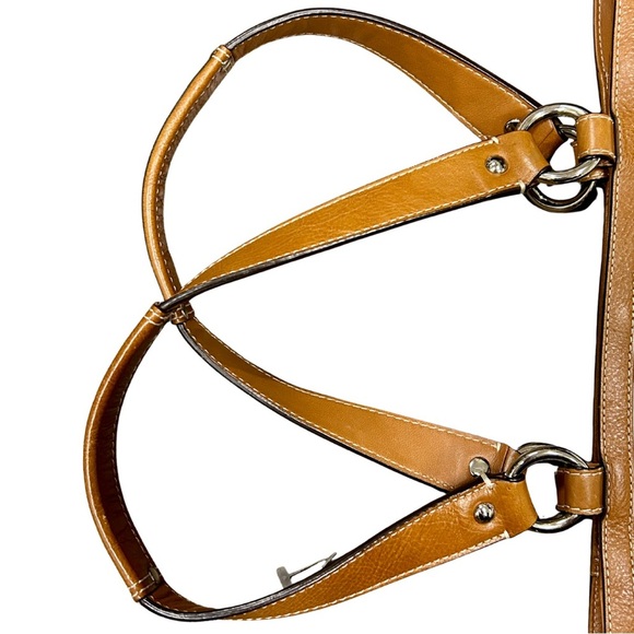 Coach Legacy Leather Tote Bag White & Tan | Style F14693 - Picture 12 of 12